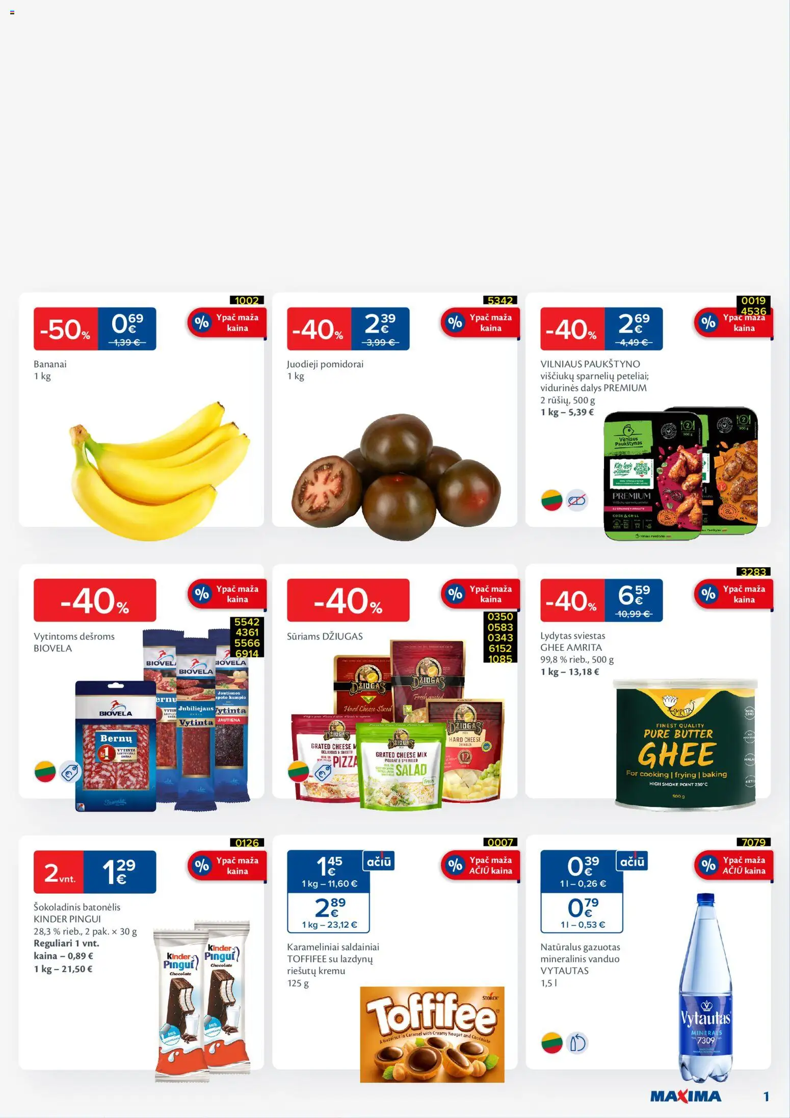 MAXIMA parduotuvės leidinio Leidinys - Ypatingi atidarymo pasiūlymai - Ulonų g. 5, Vilnius galiojančio nuo 2025.12.09 peržiūra