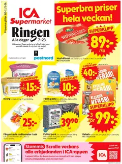 Förhandsgranska reklamblad Stockholm från butik ICA Supermarket gäller från 05/01/2026