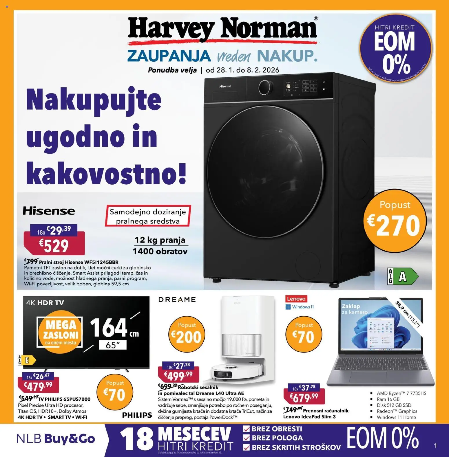 Predogled kataloga iz trgovine Harvey Norman veljaven od 28.01.2026