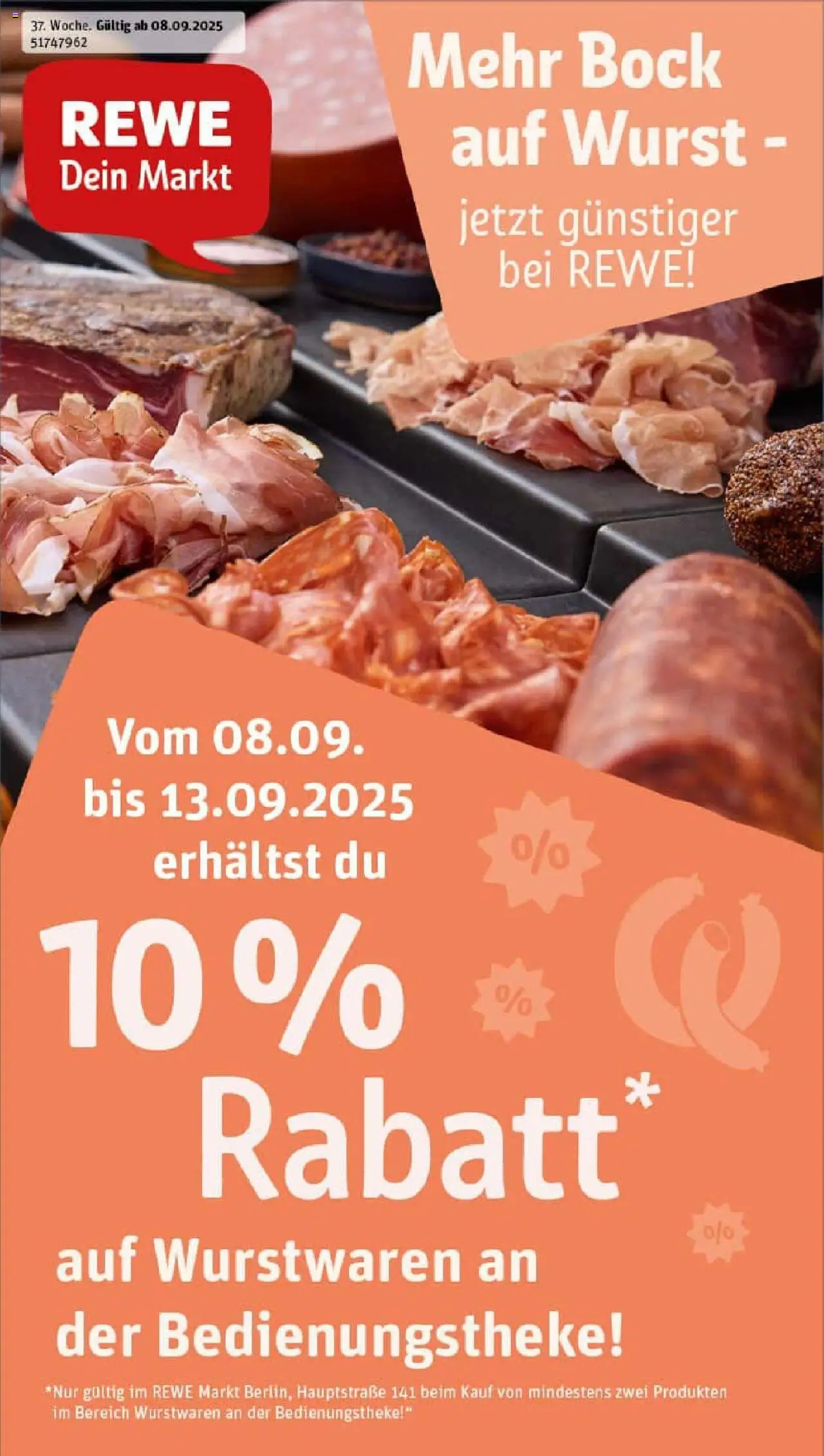 REWE Prospekt ab 07.09.2025 nächste Woche - Prospekt Berlin / Schöneberg	