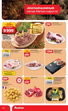 Auchan - Akciós újság Auchan megtekintése, amely érvényes 2025.10.30.-től | Oldal: 10