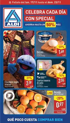Vista previa del folleto de la tienda Aldi válido desde el 17/11/2025 
