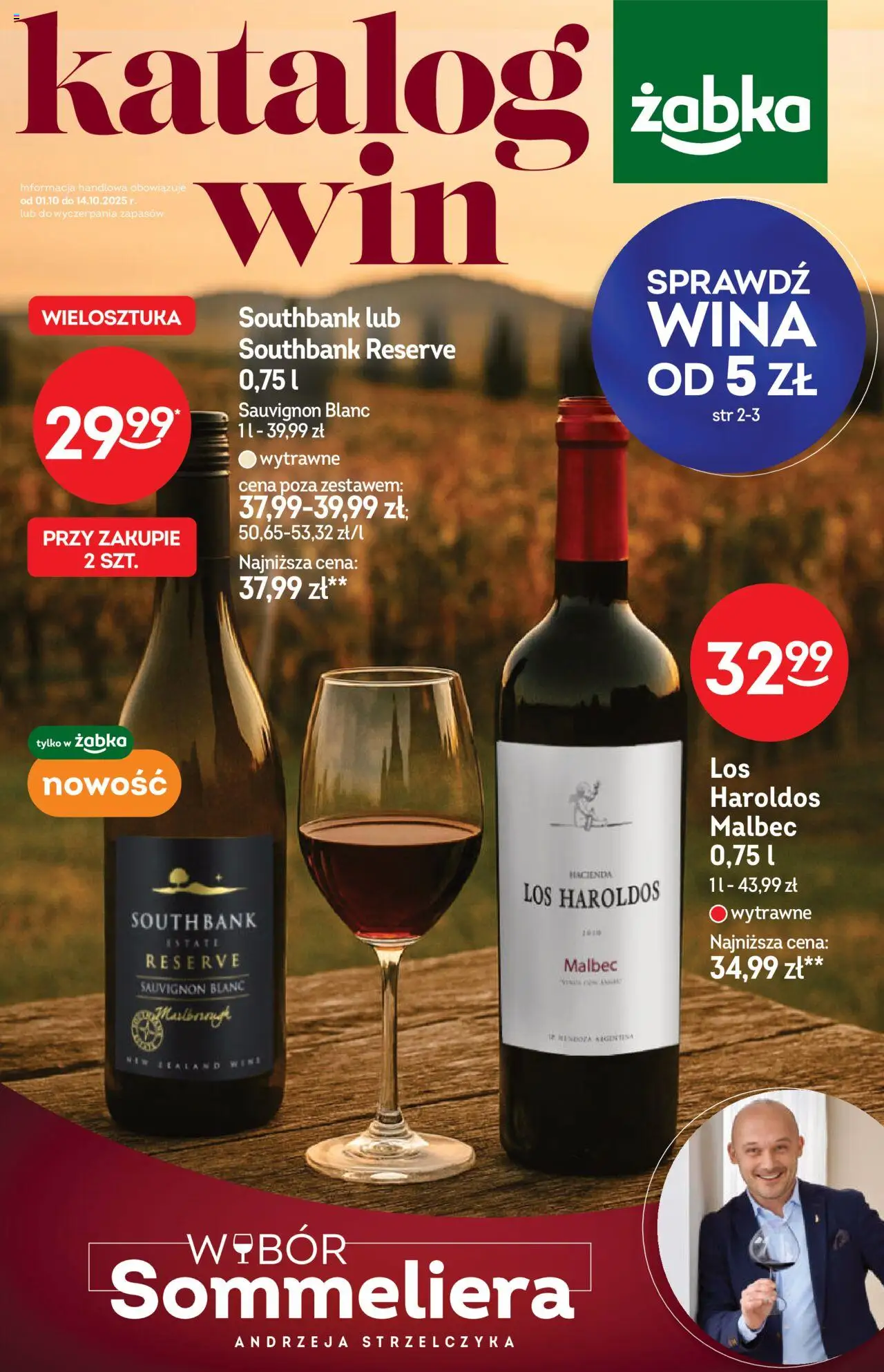 Żabka Katalog Win od 01.10.2025 - Nowa Gazetka - Numer strony 1