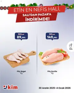 Kim Market Salı’dan Pazar’a Taze ve Temiz Seçimler! 30.12.2025 - Broşürünün önizlemesi