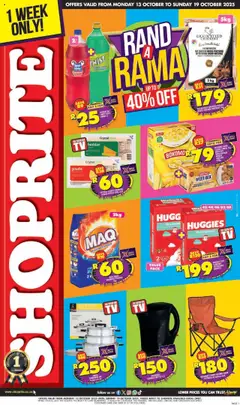 Preview of Shoprite flyer valid from 13/10/2025