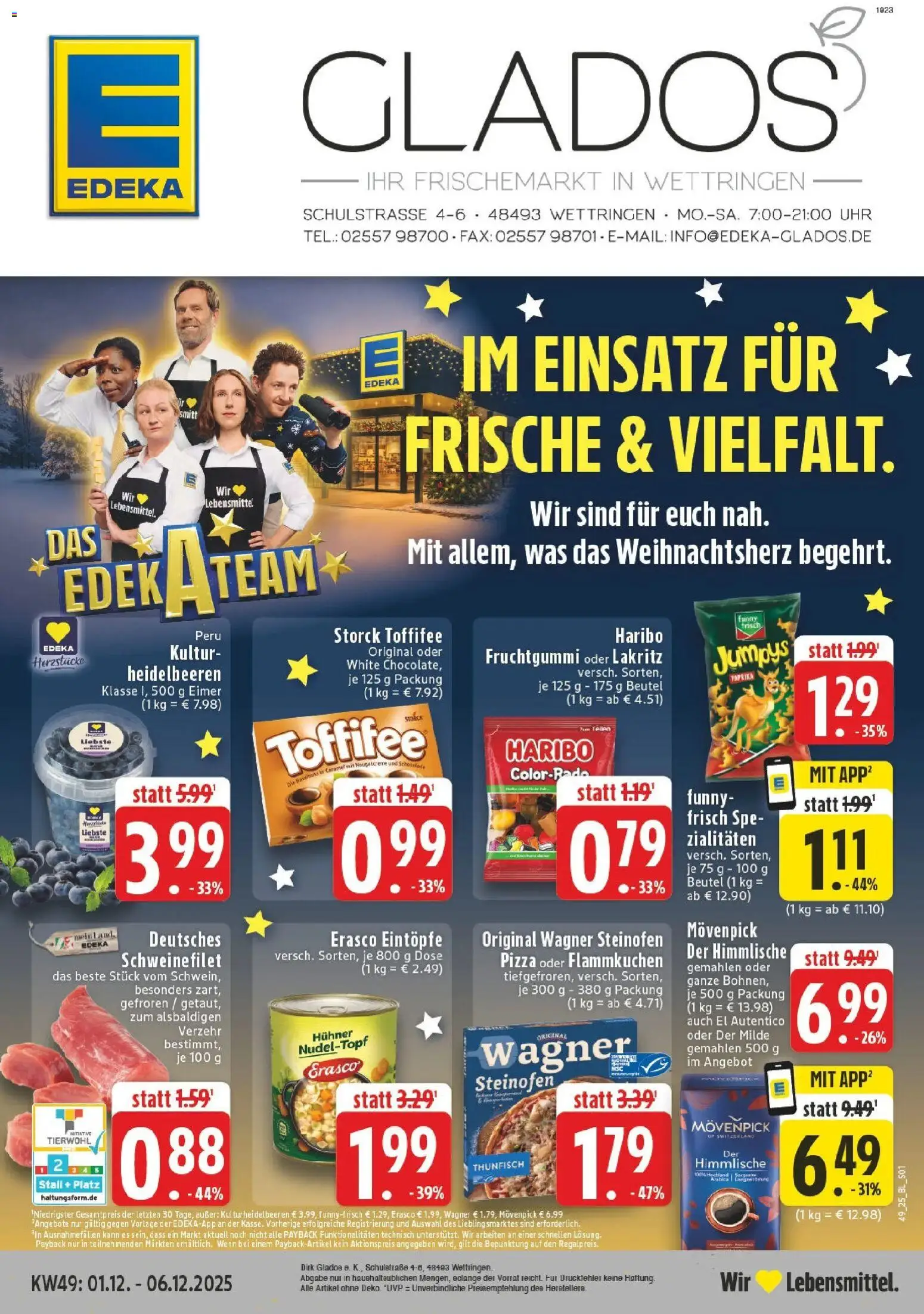 Vorschau von dem Prospekt des Geschäftes Edeka, gültig ab dem 01.12.2025