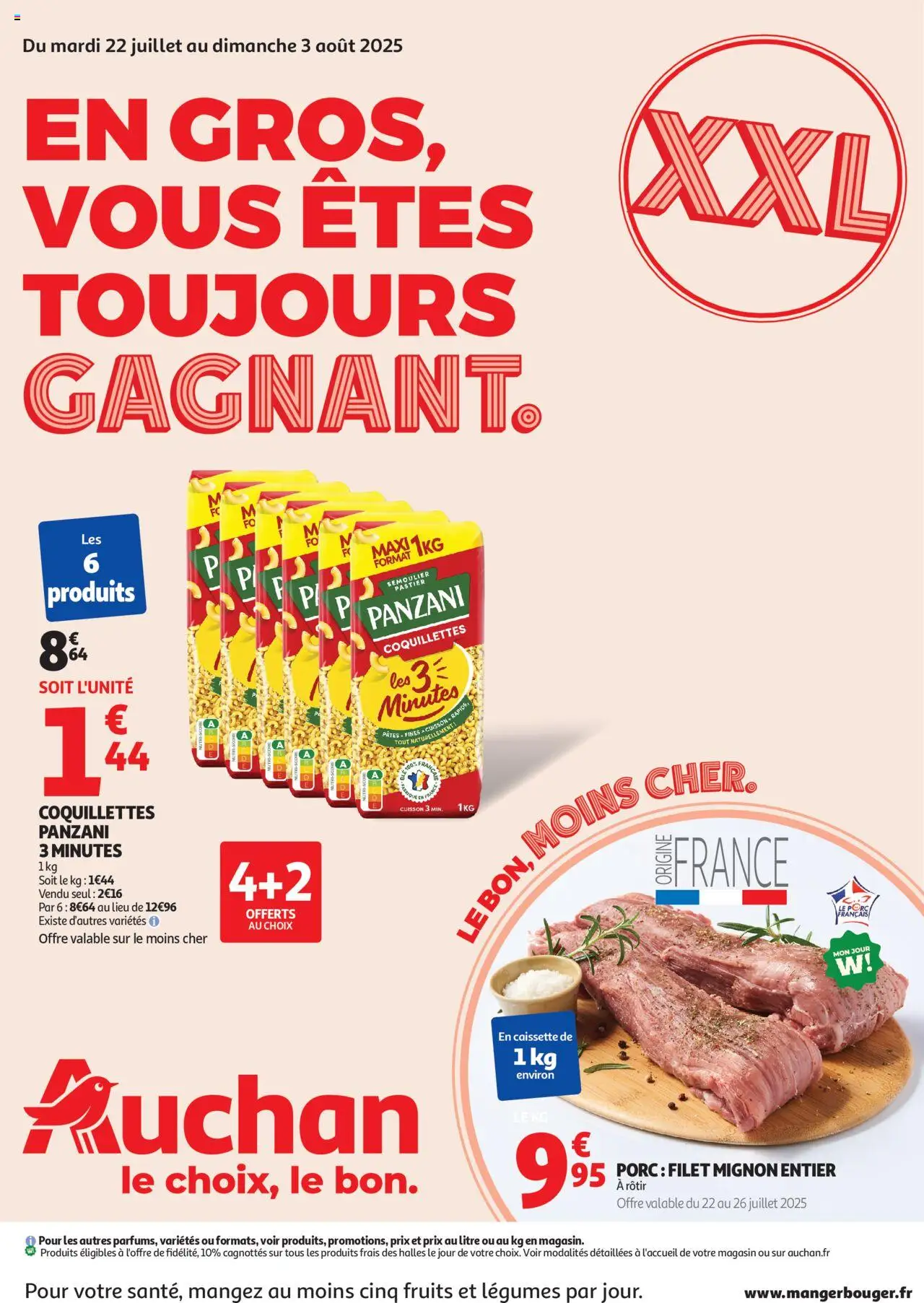 Auchan shop En gros, vous êtes toujours gagnant geldig vanaf 22/07/2025 - Paginanummer 1