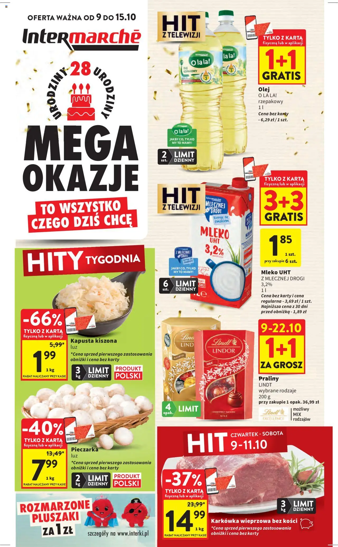 Intermarche Gazetka od 09.10.2025 - Nowa Gazetka - Numer strony 1