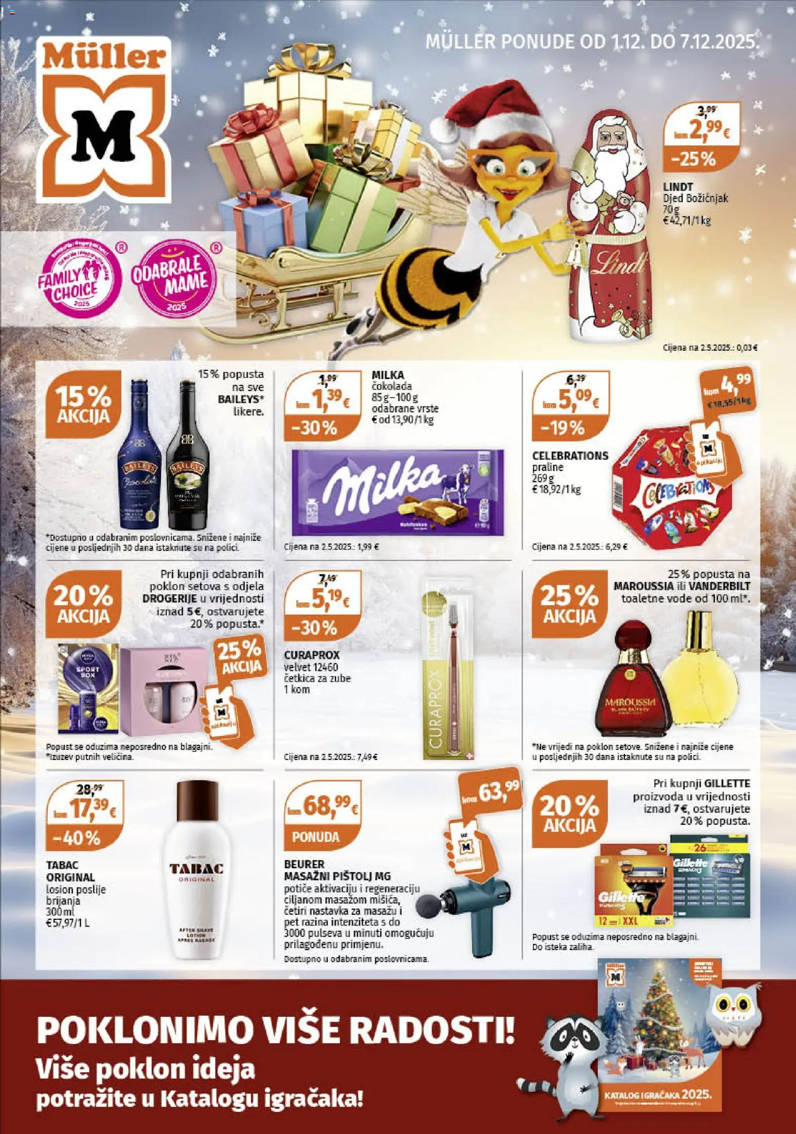 Pregled letka Katalog trgovine Müller vrijedi od 01.12.2025