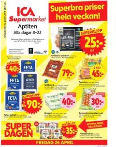 Förhandsgranska reklamblad ICA Supermarket erbjudanden från butik ICA Supermarket gäller från 20/04/2026