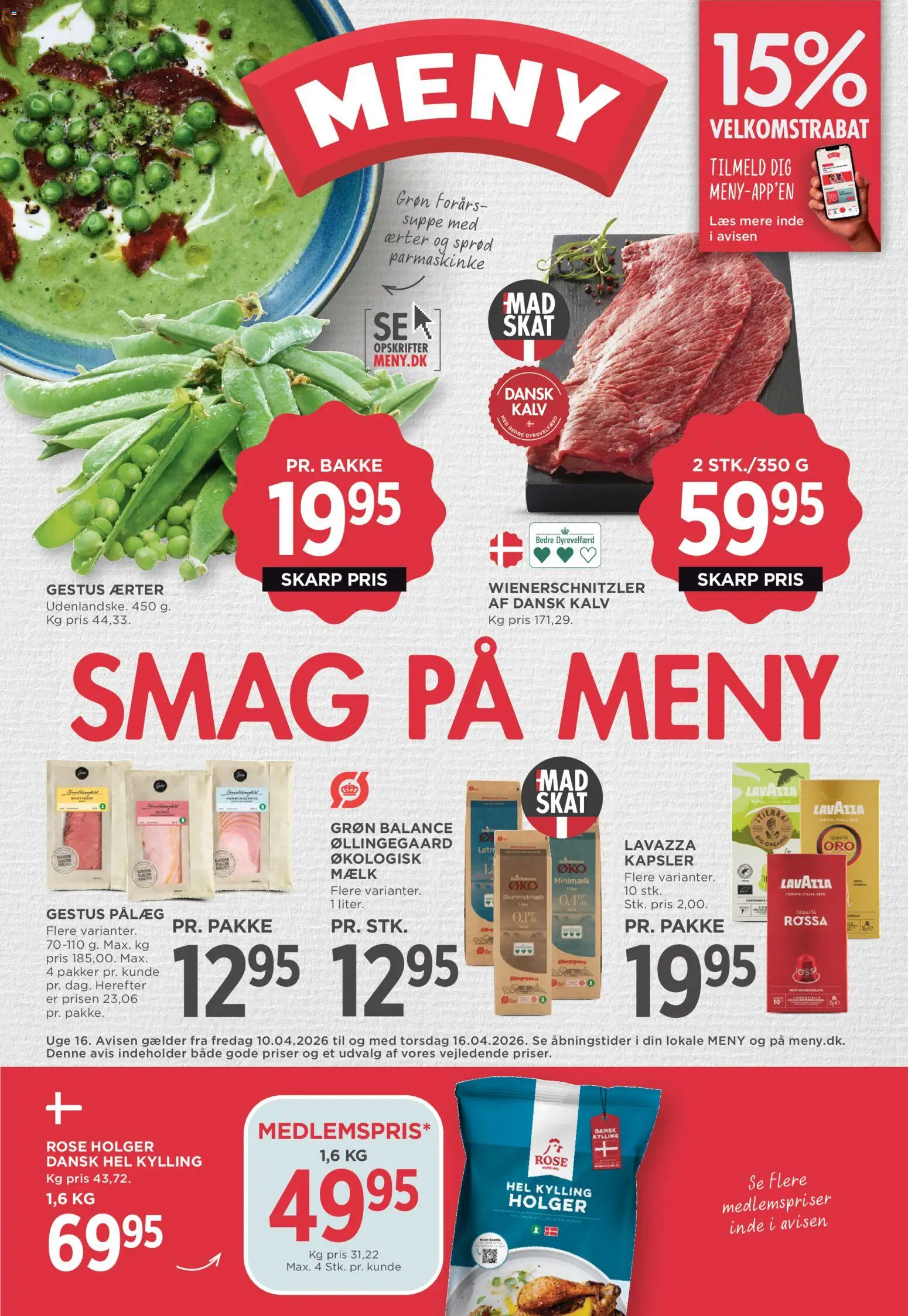 Eksempel på tilbudsavis Meny - Tilbudsavis uge 16 fra butik Meny gyldig fra 10/04/2026