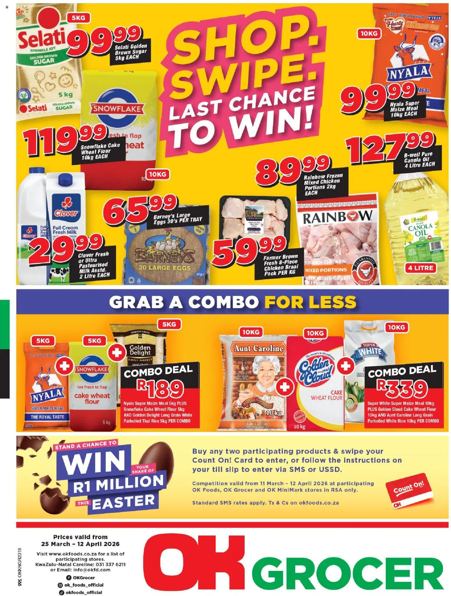 Preview of OK Foods flyer valid from 25/03/2026