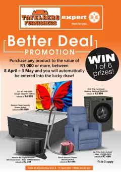 Preview of Tafelberg Furnishers flyer valid from 08/04/2026