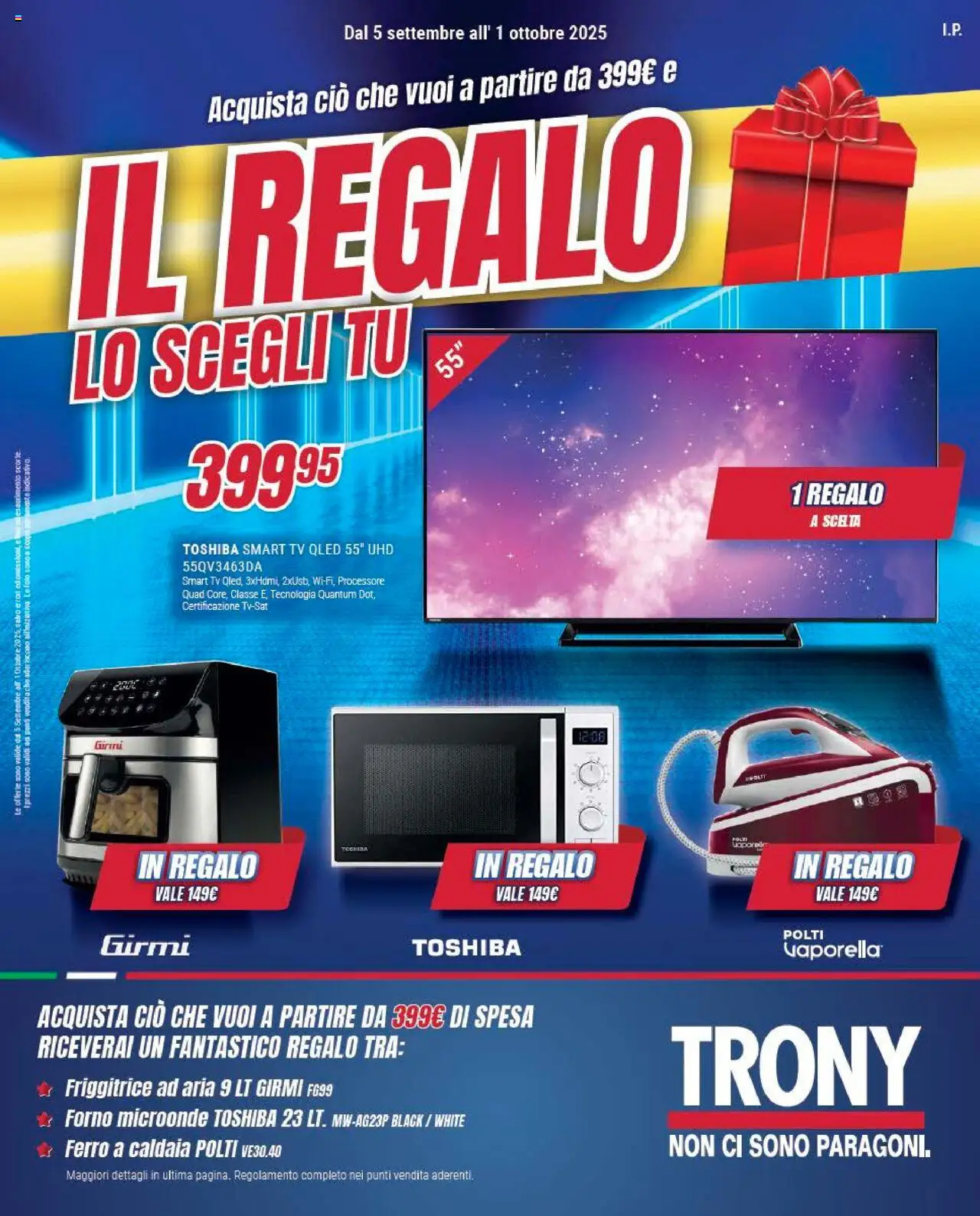 Volantino Trony valido da 05/09/2025 numero di pagina 1