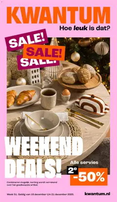 Voorbeeld van Weekend deals van winkel Kwantum geldig vanaf 19-12-2025
