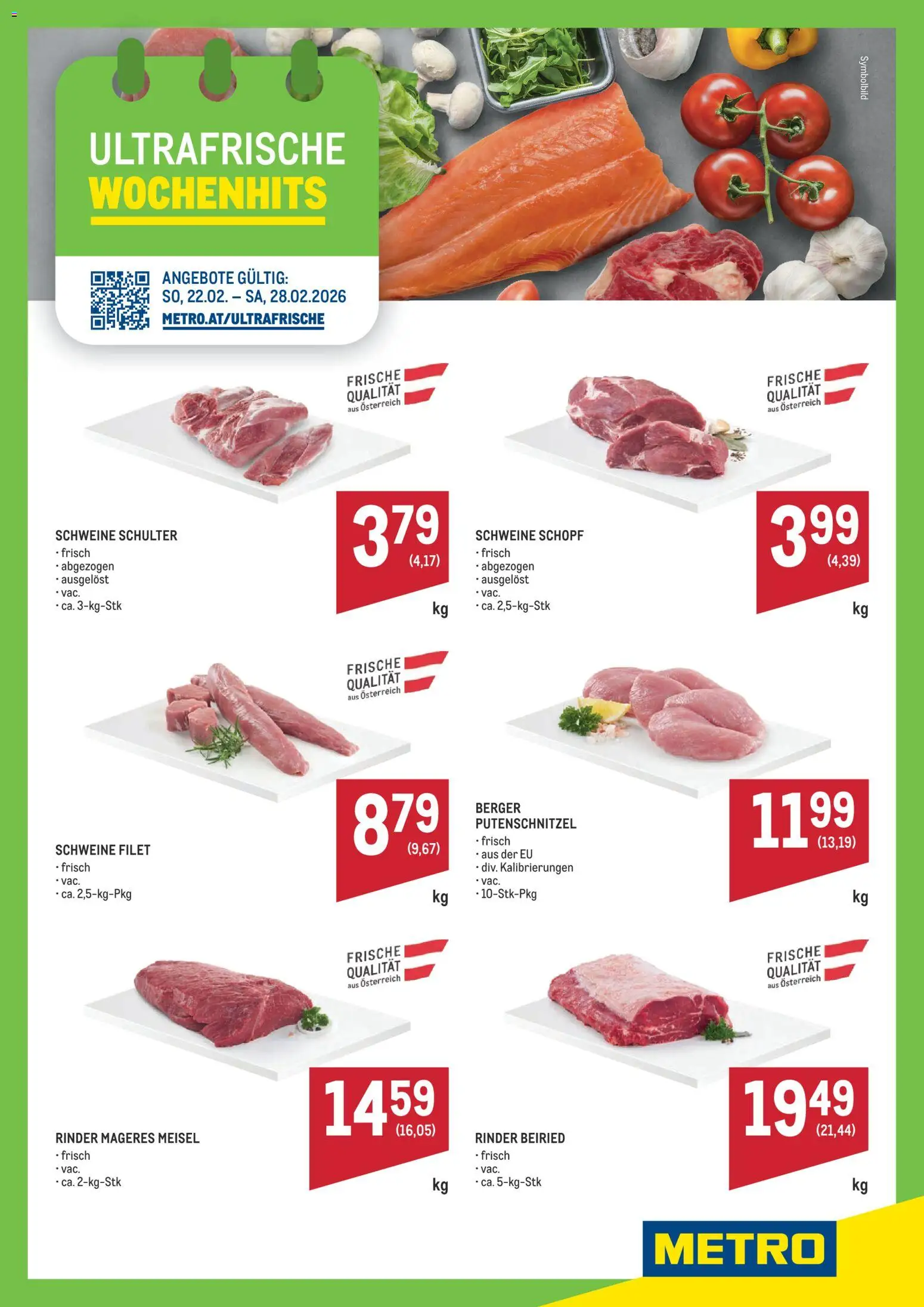 Vorschau der Angebote: Metro Angebote Wochenhits gültig ab 22.02.2026