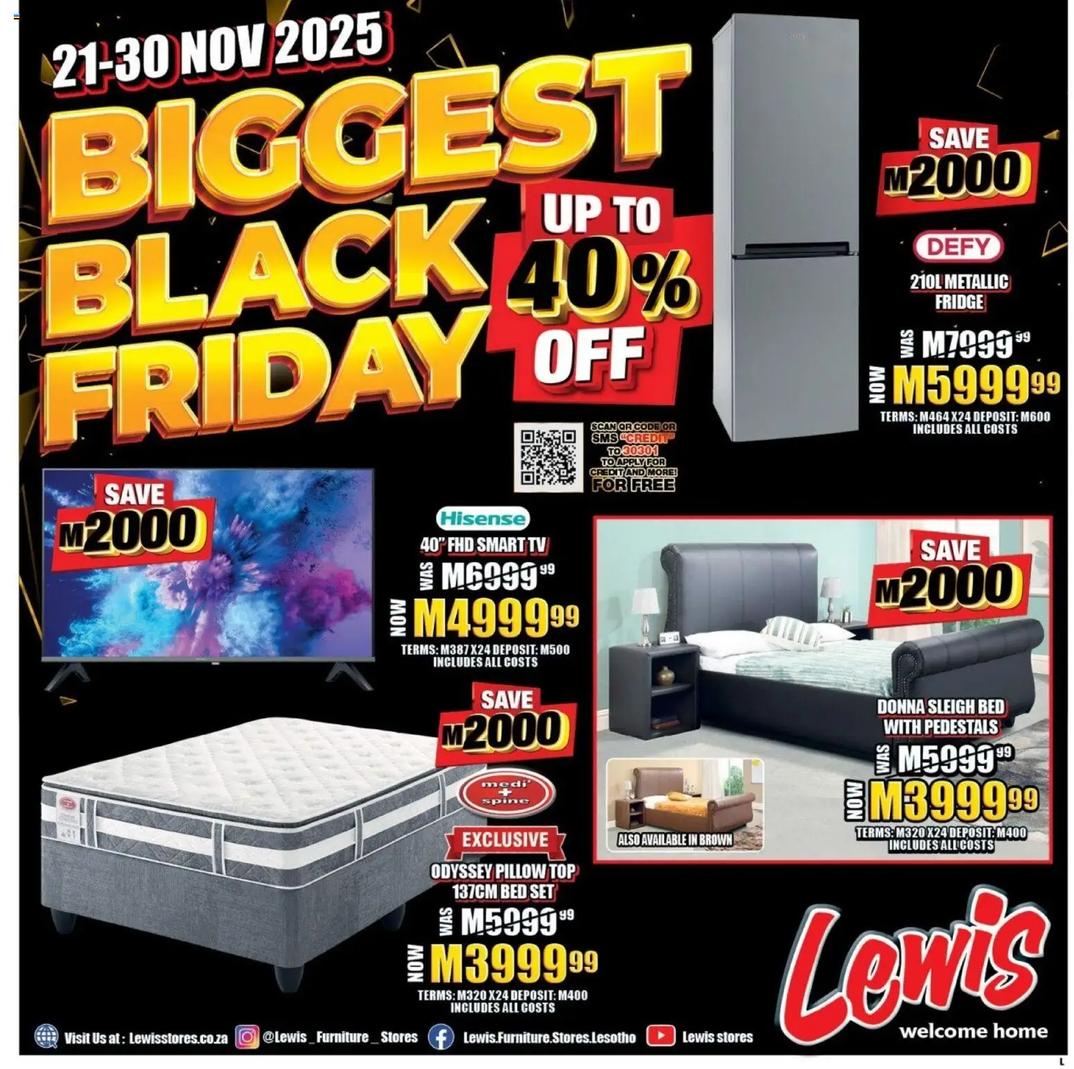 Preview of Lewis Stores flyer valid from 21/11/2025