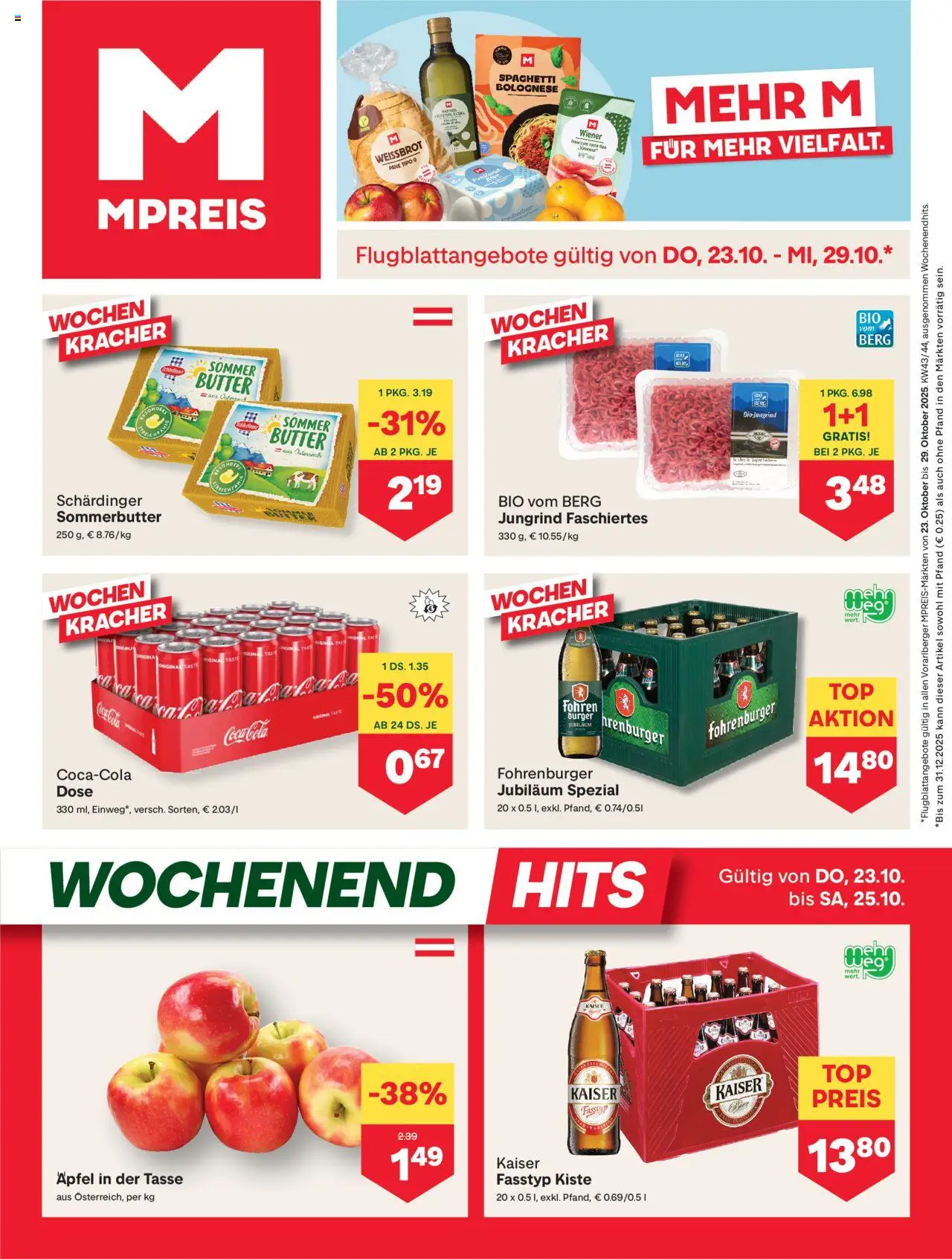  MPREIS Hohenems ab (23.10.2025 - 29.10.2025) - Seite 1