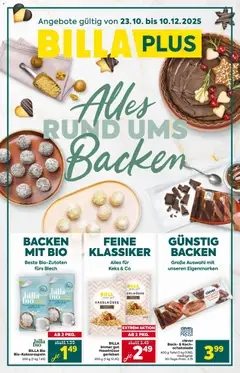 Vorschau der Angebote: Billa Plus Alles Rund Ums Backen gültig ab 23.10.2025