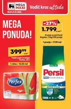 Pregled Mega Maxi kataloga - važi od 08.01.2026