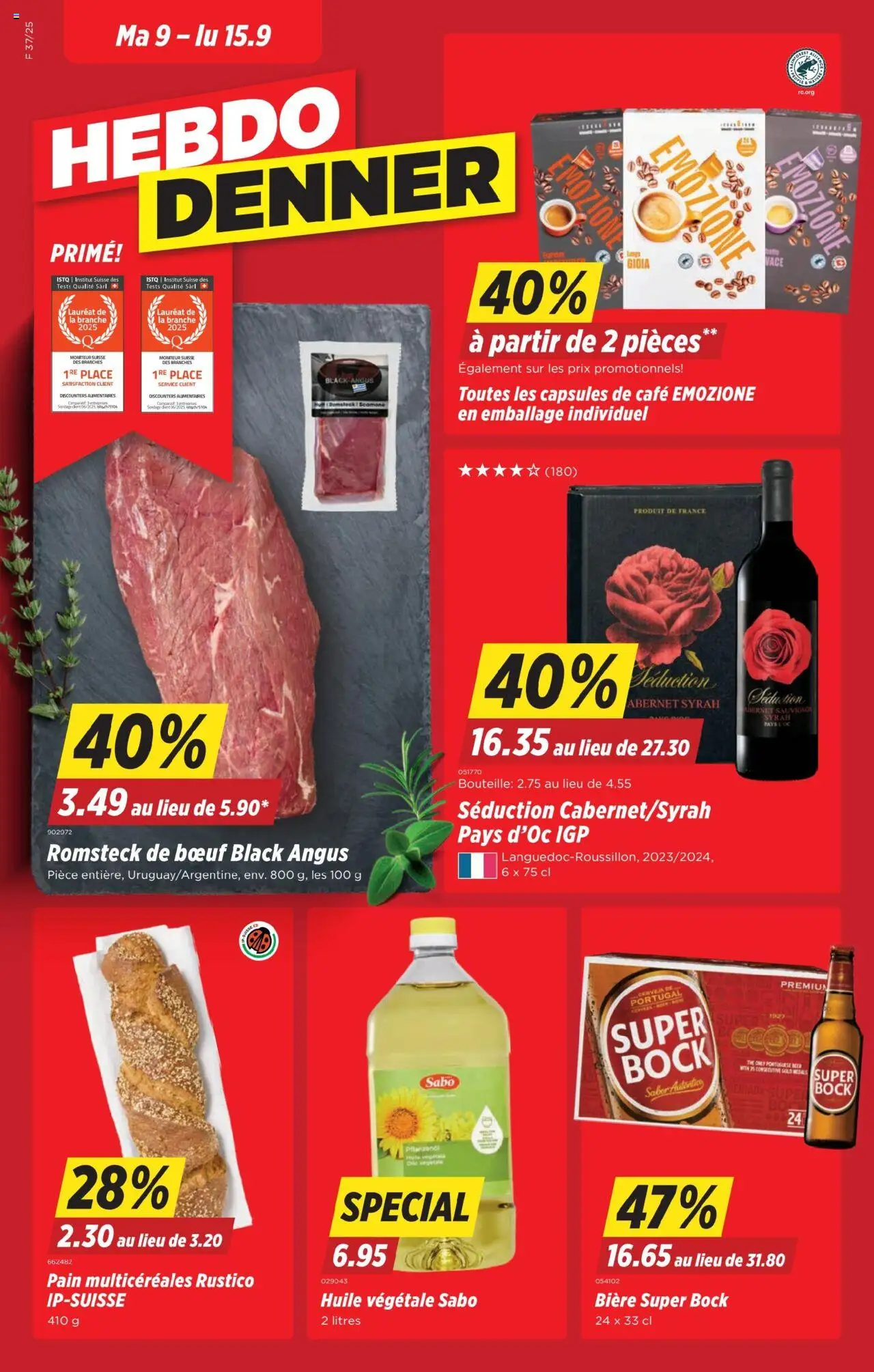 Denner Aktionen FR ab 09.09.2025 - Seitennummer 1
