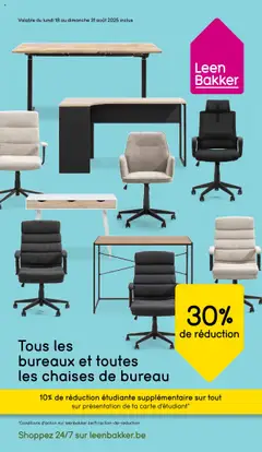 Prévisualisation de Publicité du magasin Leen Bakker formulaire valide 18/08/2025