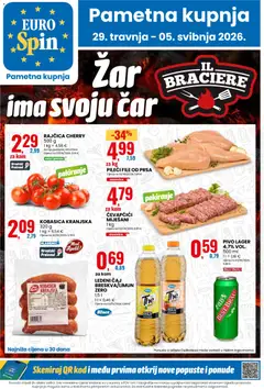 Pregled letka Eurospin Katalog trgovine Eurospin vrijedi od 29.04.2026