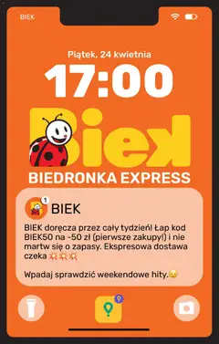 Pogląd gazetki "Biedronka gazetka - Biek" ze sklepu Biedronka ważnej od 24.04.2026
