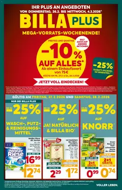 Vorschau der Angebote: Billa Plus Flugblatt gültig ab 26.02.2026