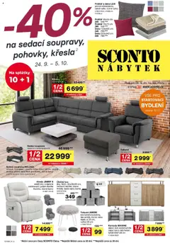 Náhled nabídky: Sconto nábytek Leták platný od 24.09.2025