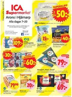 Förhandsgranska reklamblad Hjärnarp från butik ICA Supermarket gäller från 16/03/2026