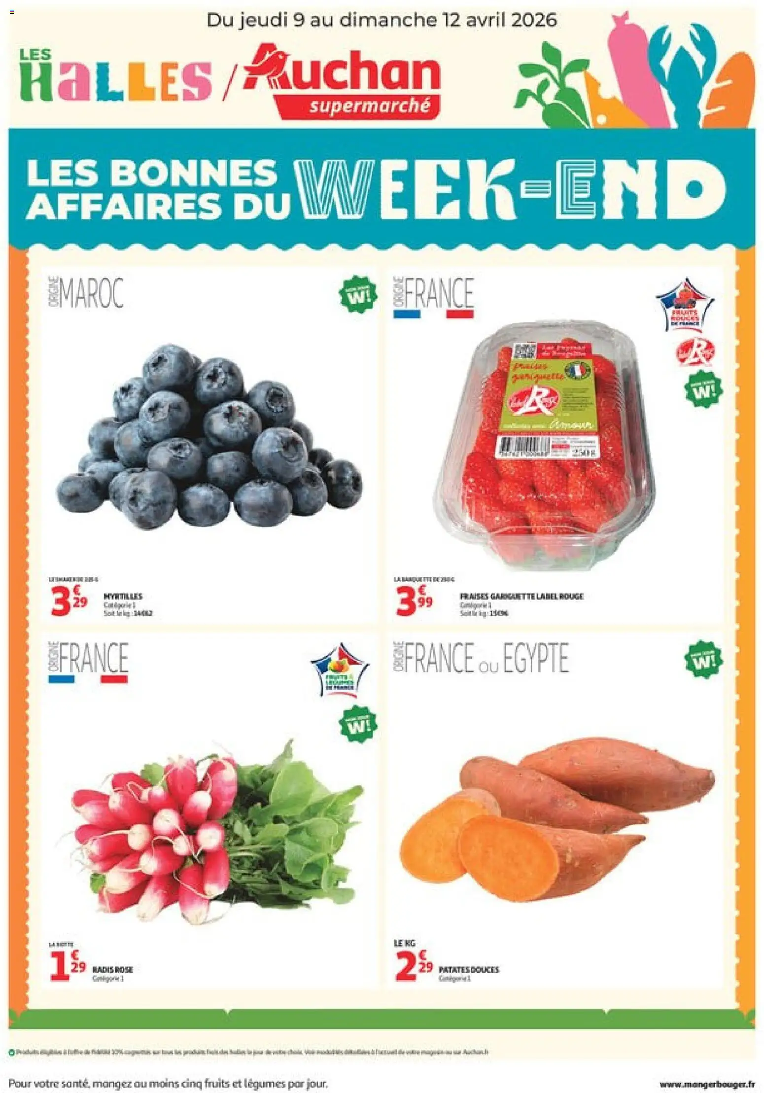 Voorbeeld van Auchan - Les bons plans du week-end dans votre super van winkel Auchan geldig vanaf 09/04/2026