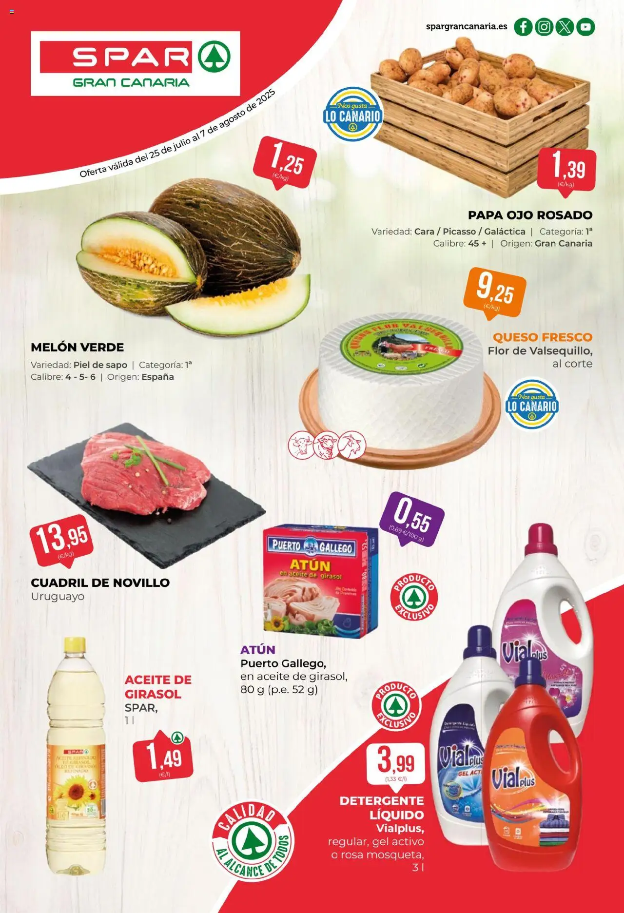 Folleto SPAR 25/07/2025 - 07/08/2025 (catálogo)