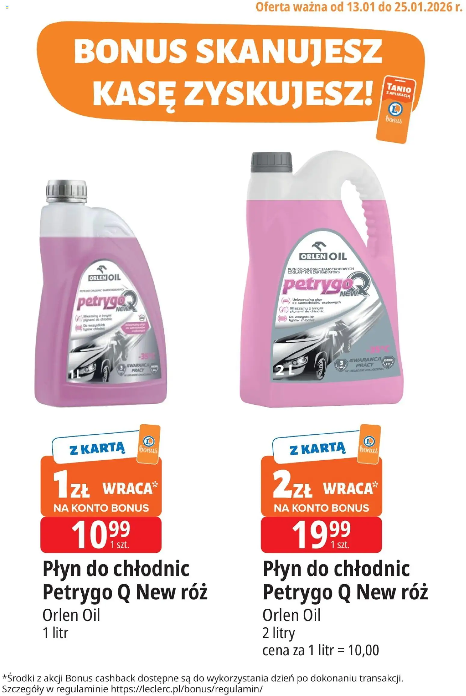 Pogląd gazetki "Kupony dodatkowe" ze sklepu E.Leclerc ważnej od 13.01.2026