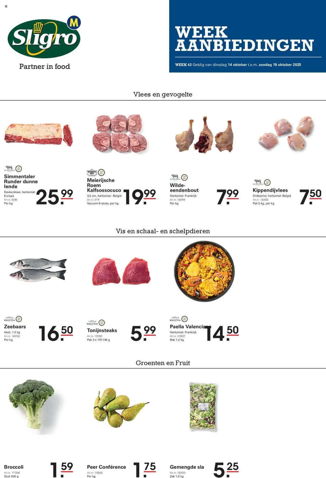 Sligro shop Folder geldig vanaf 14/10/2025 - Paginanummer 1