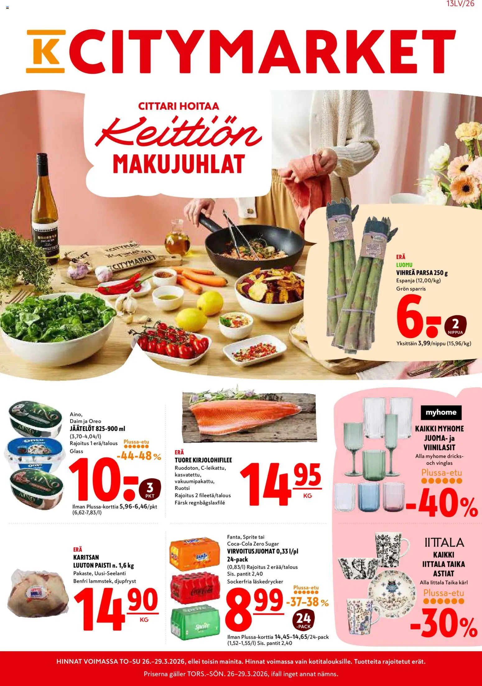 Kaupan K-Citymarket K-Citymarket tarjoukset esikatselu, voimassa 26/03/2026