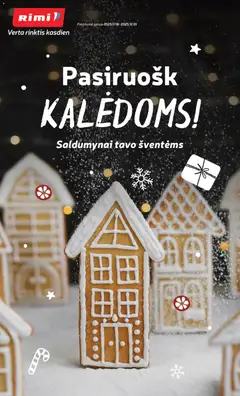 Rimi parduotuvės leidinio Kalėdinių saldumynų asortimento katalogas galiojančio nuo 2025.11.18 peržiūra