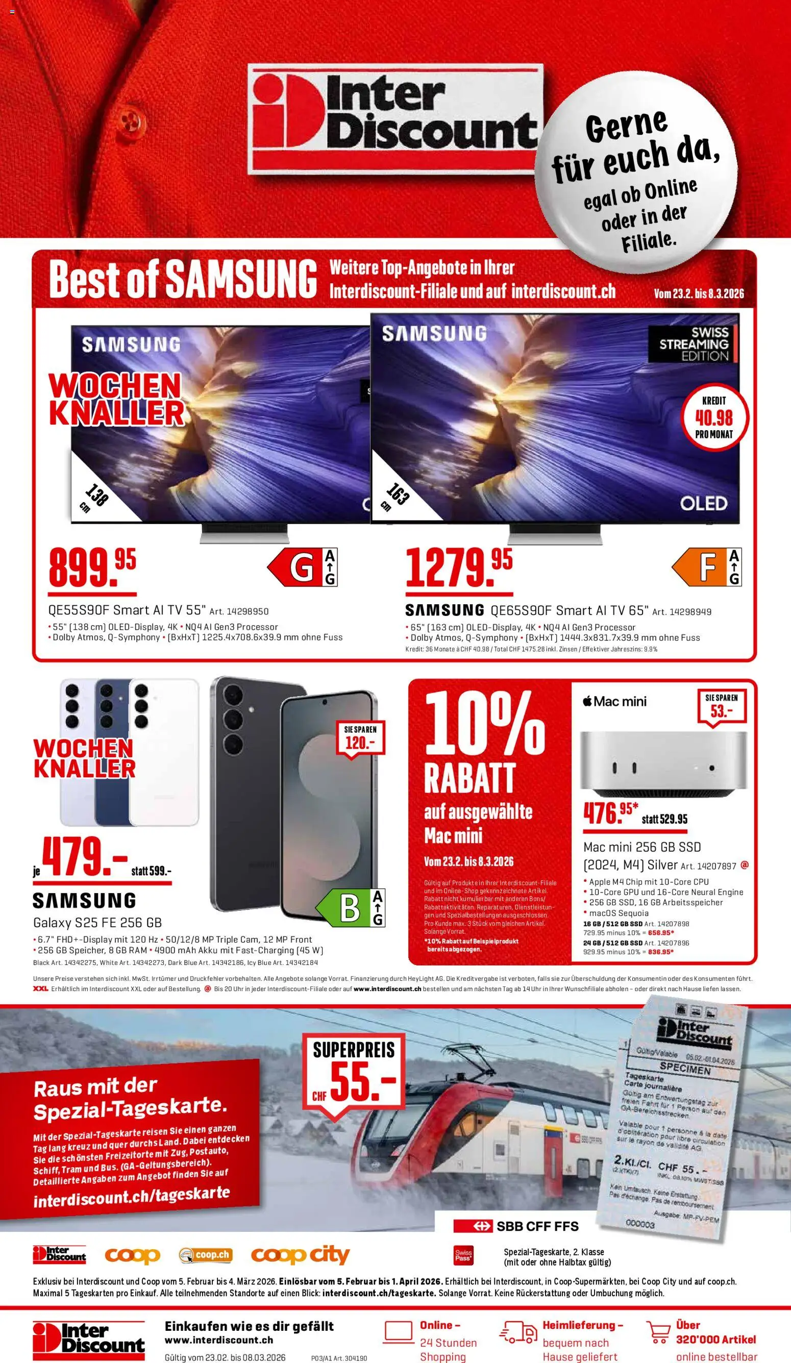 Vorschau des Merkblatts Aktionen vom Shop Interdiscount gültig von 23.02.2026 bis 08.03.2026