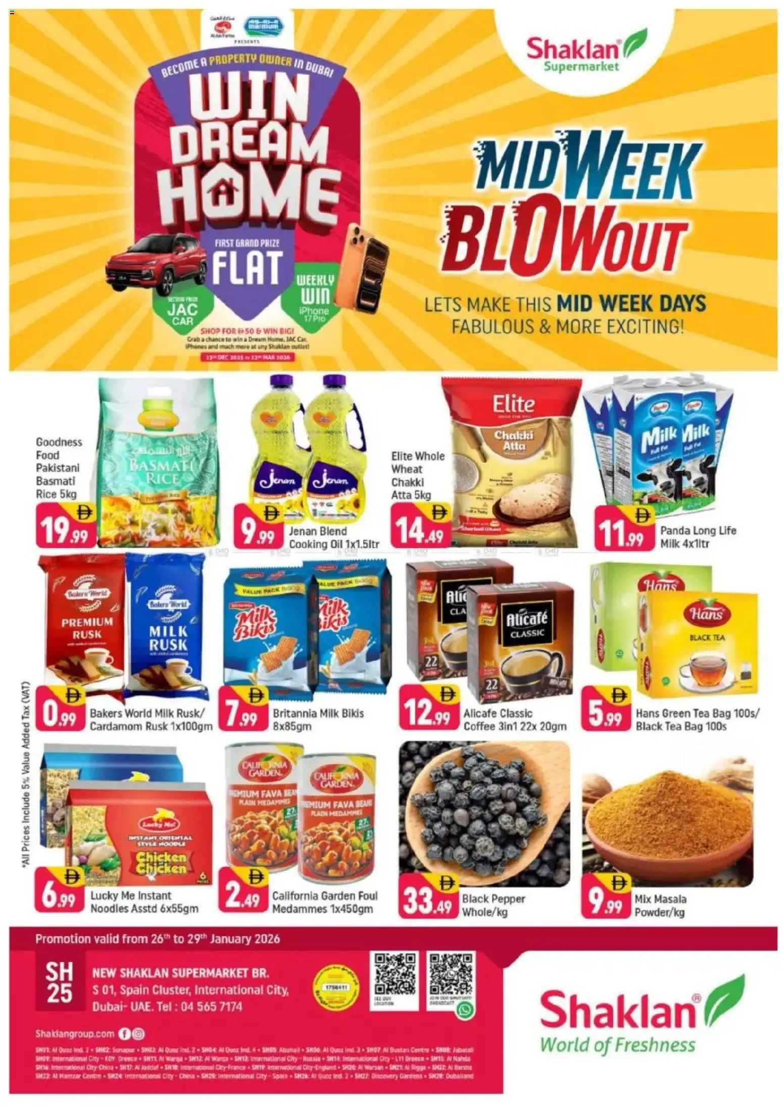 Preview of the catalogue Midweek Blow Out - S01, International City, Spain Cluster of store Shaklan valid from 26 Jan, 2026