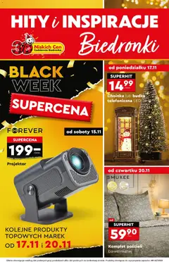 Pogląd gazetki "Black Friday" ze sklepu Biedronka ważnej od 15.11.2025