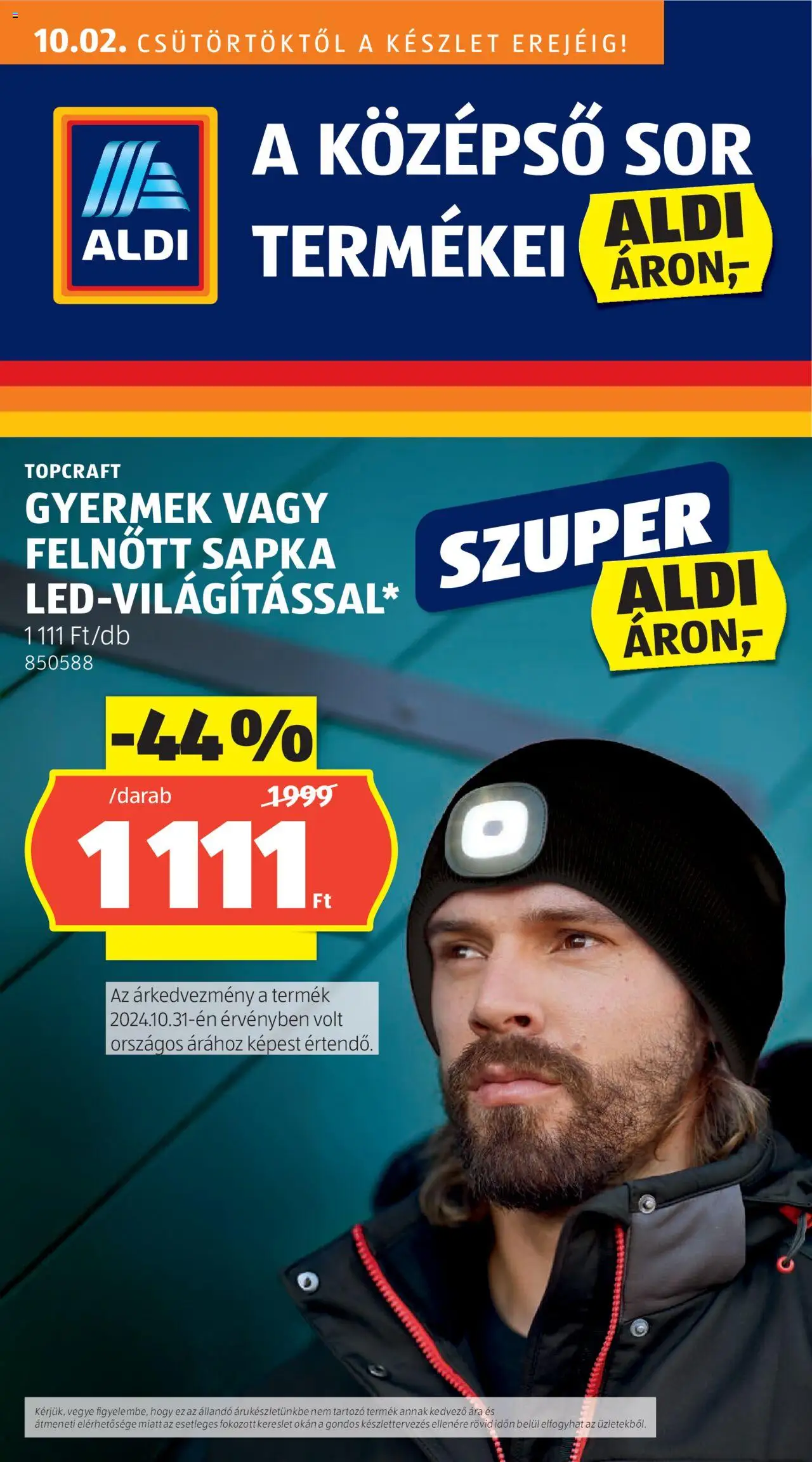 Aldi aktuális szórólap, érvényes 2025.10.02.-től - 1 oldal