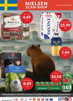 Eksempel på tilbudsavis Fehmarn erbjudande fra butik Nielsen Discount gyldig fra 04/09/2025