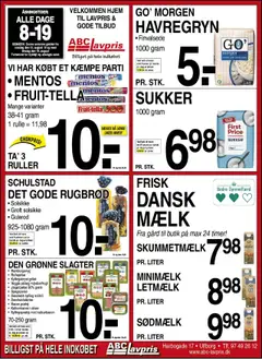Eksempel på tilbudsavis Ulfborg fra butik Abc Lavpris gyldig fra 13/08/2025