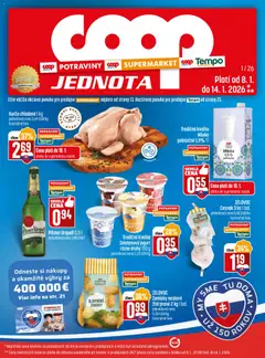 Náhľad COOP Jednota letáku platného od 08.01.2026