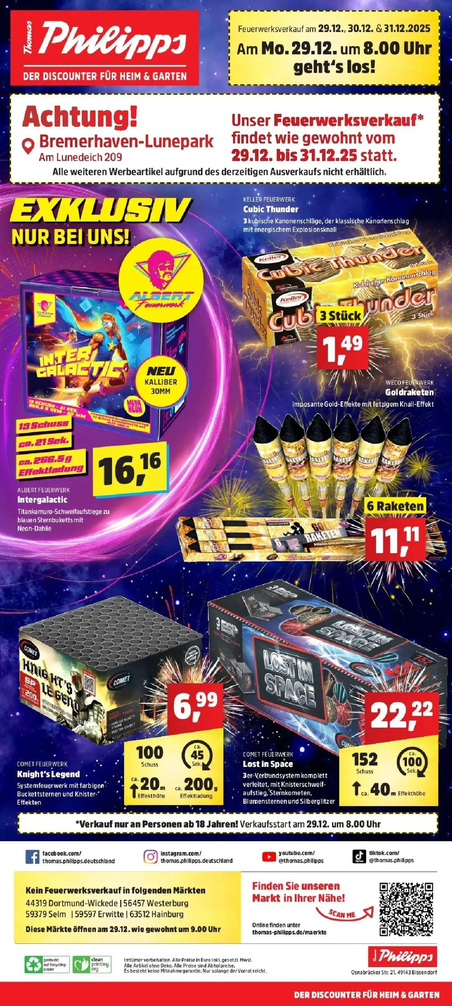 Vorschau von dem Prospekt des Geschäftes Thomas Philipps, gültig ab dem 21.12.2025