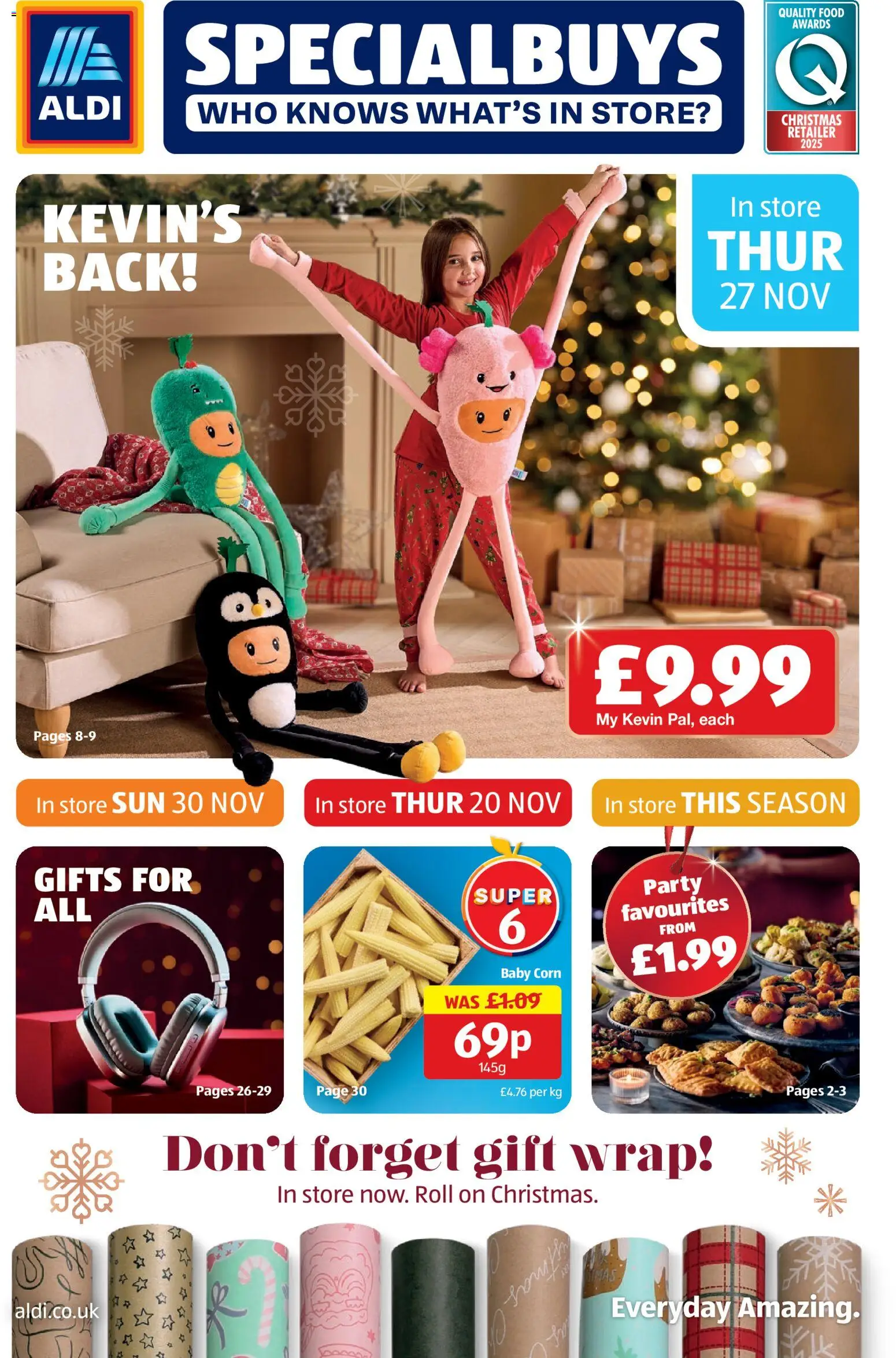 Preview of Aldi Weekly offers UK Specialbuys valid from 27/11/2025