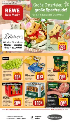 Vorschau von dem Prospekt des Geschäftes Rewe, gültig ab dem 23.03.2026