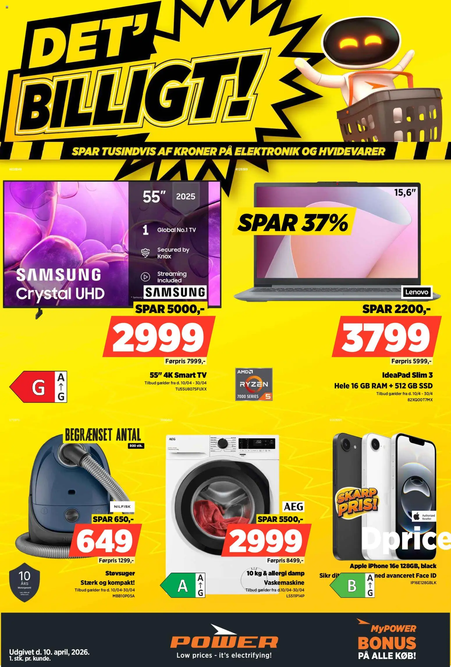 Eksempel på tilbudsavis Power - Tilbudsavis fra butik Power gyldig fra 10/04/2026