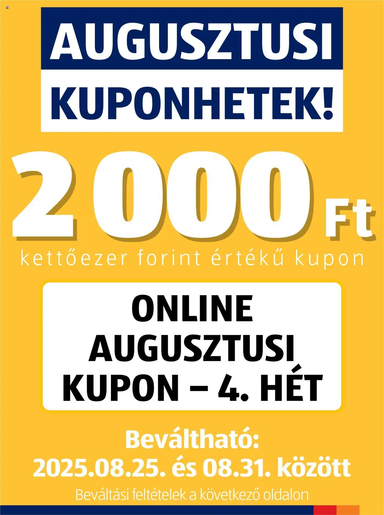 Aldi aktuális szórólap, érvényes 2025.08.25.-től - 1 oldal