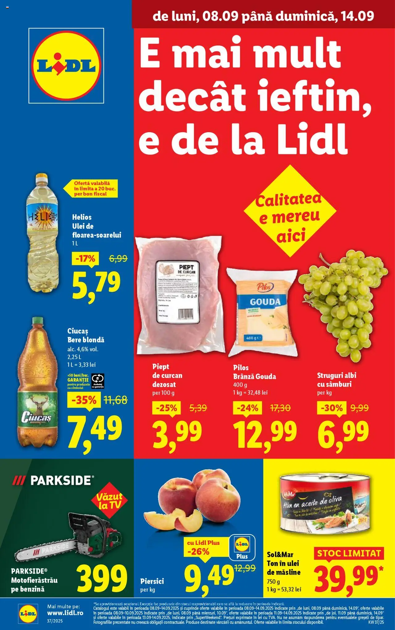Catalog LIDL 08.09.2025 > Oferta online, Revista, Produse